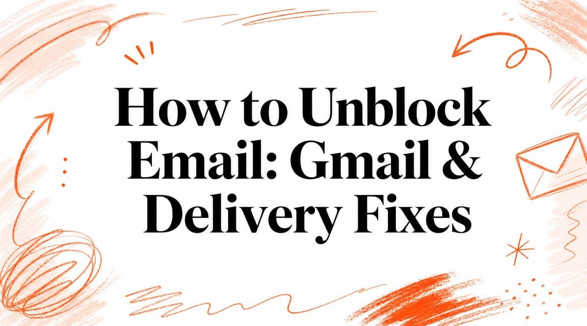 How to Unblock Email: Gmail & Delivery Fixes
