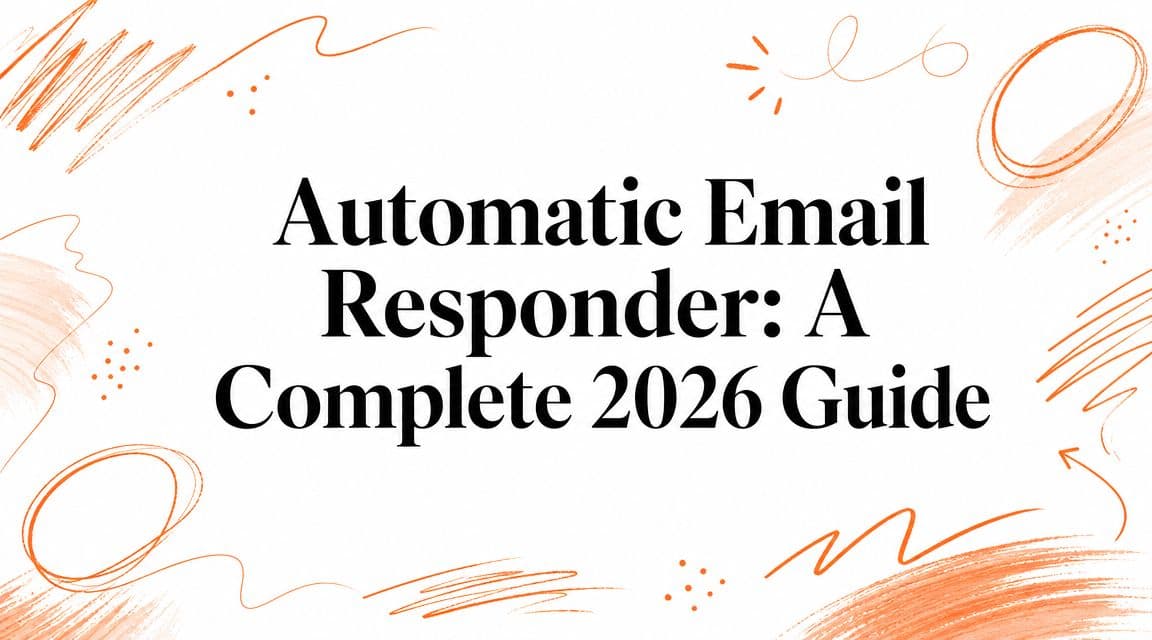 Automatic Email Responder: A Complete 2026 Guide