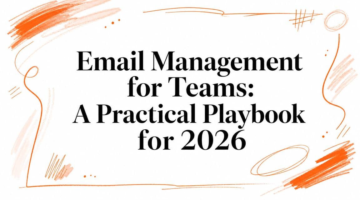 Email Management for Teams: A Practical Playbook for 2026