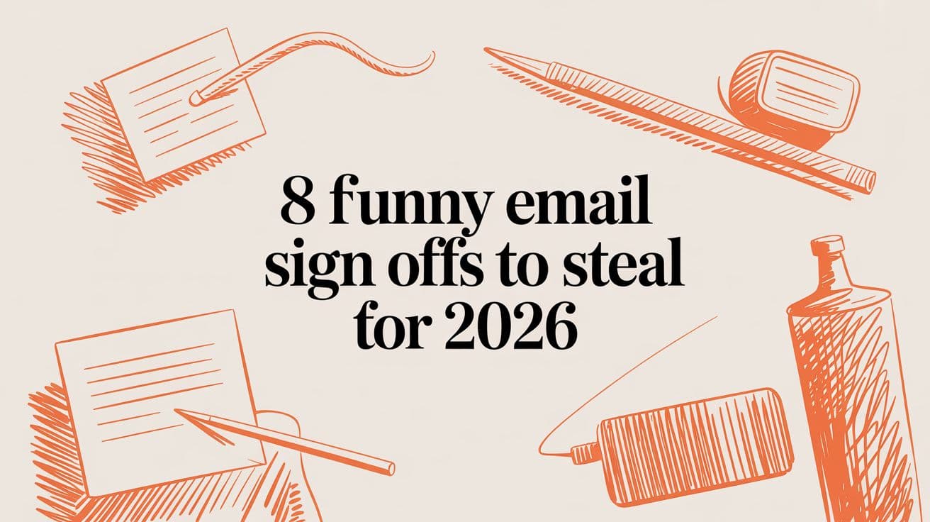 8 Funny Email Sign Offs to Steal for 2026