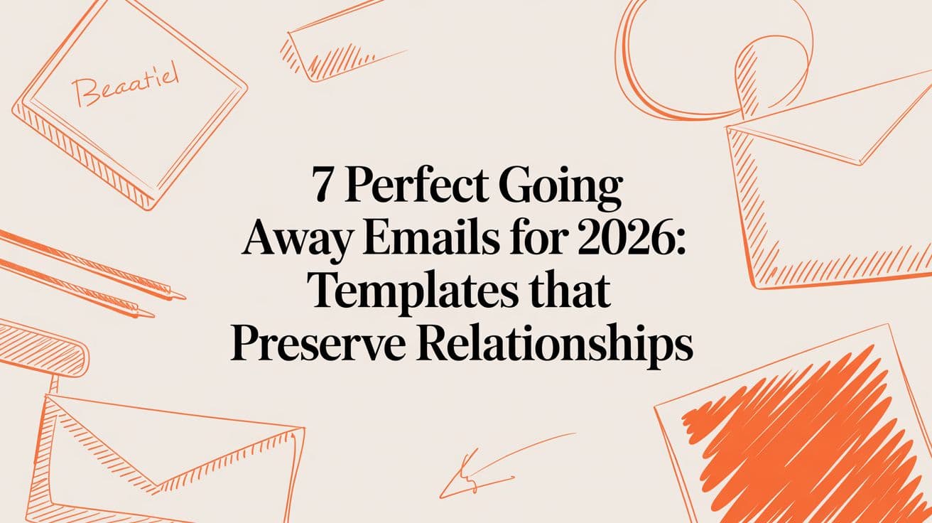 7 Perfect Going Away Emails for 2026: Templates That Preserve Relationships