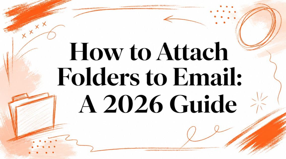 How to Attach Folders to Email: A 2026 Guide