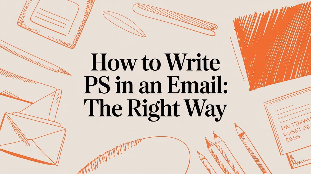 How to write ps in an email: The Right Way