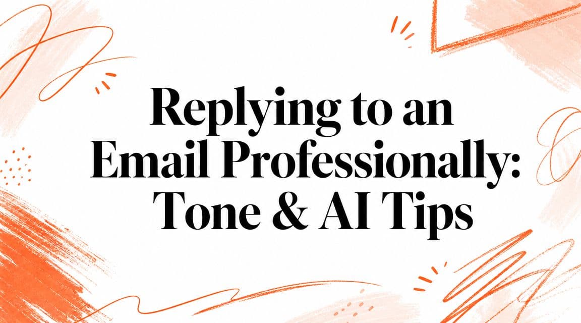 Replying to an Email Professionally: Tone & AI Tips