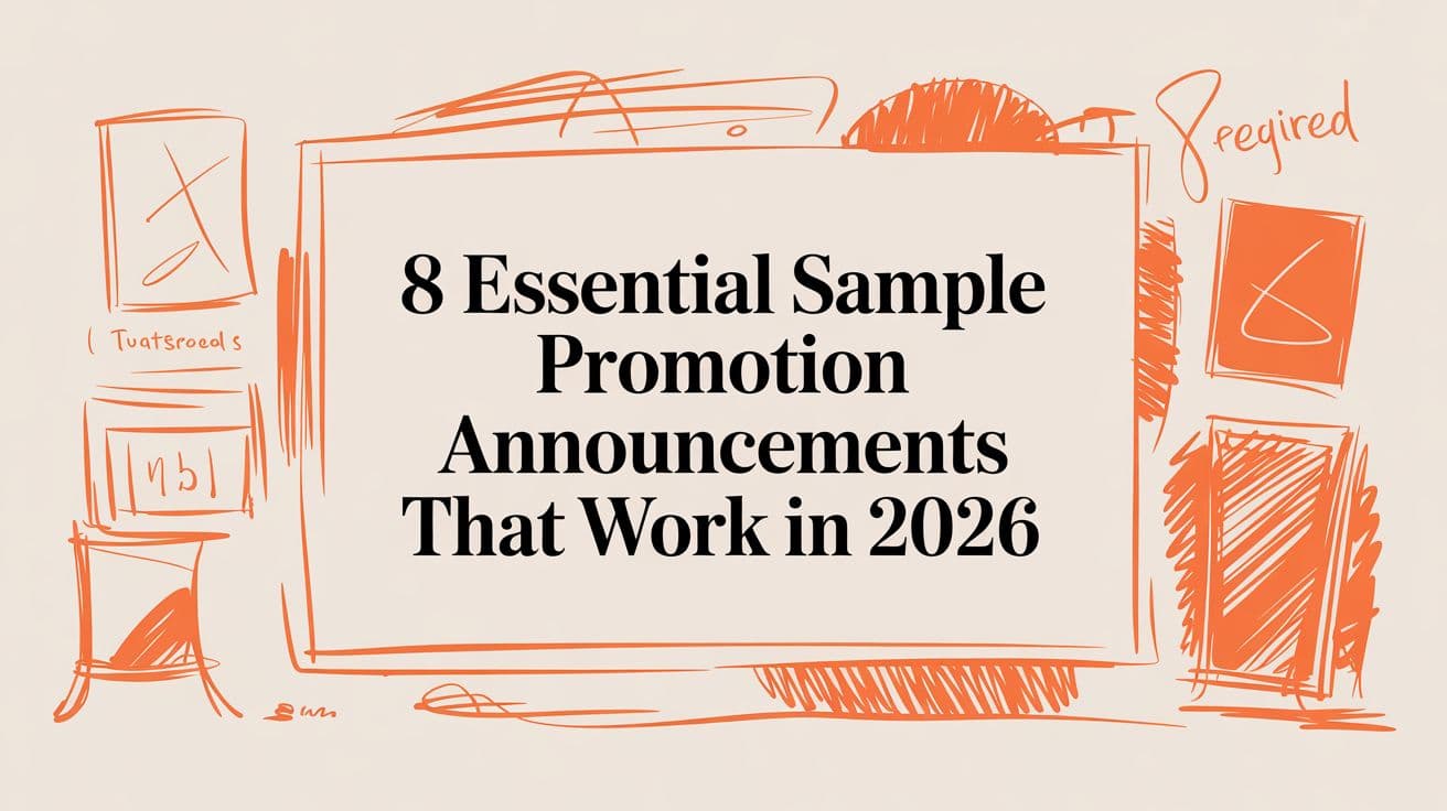 8 Essential Sample Promotion Announcements That Work in 2026