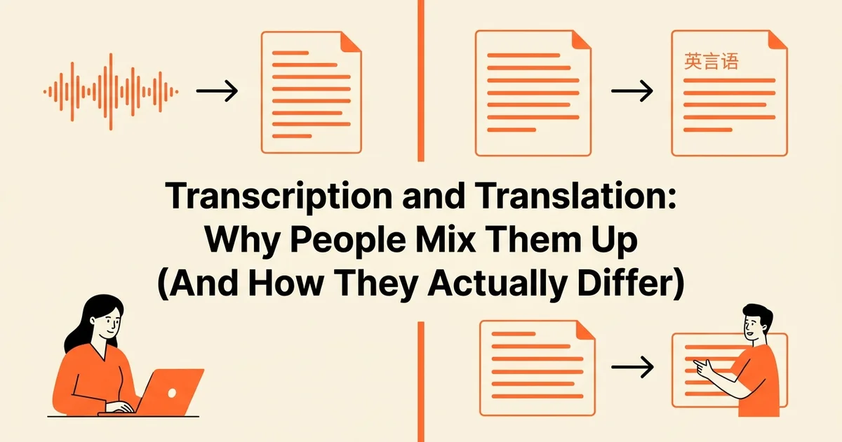 Transcription and Translation: Why People Mix Them Up (And How They Actually Differ)