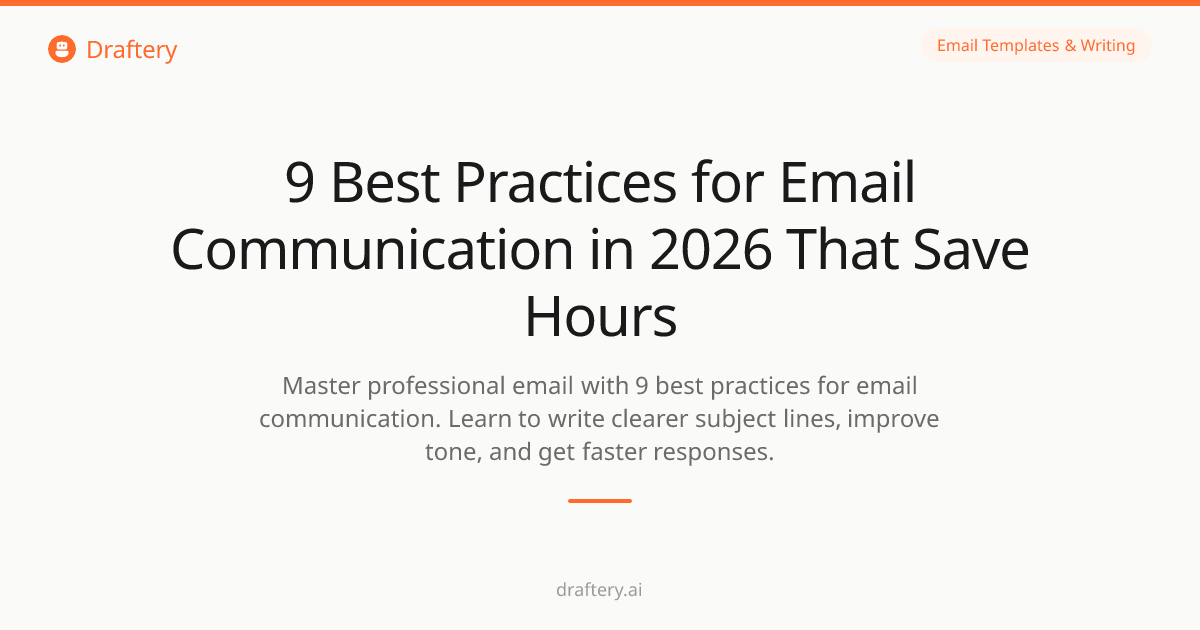 9 Best Practices for Email Communication in 2026 That Save Hours ...